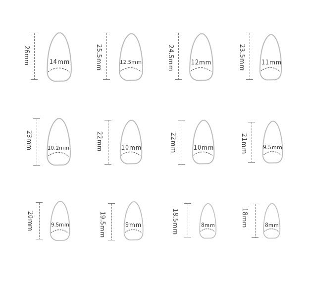 Short Almond nails French style sky blue color press on nails - 24 pieces nail