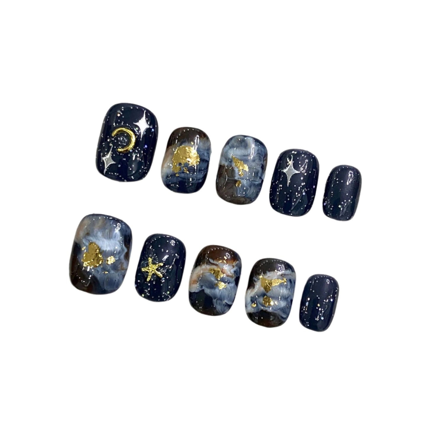 2024 New arrivals Handmade False nails Advanced Paint Art Hand drawn Small and Sweet Short Nail