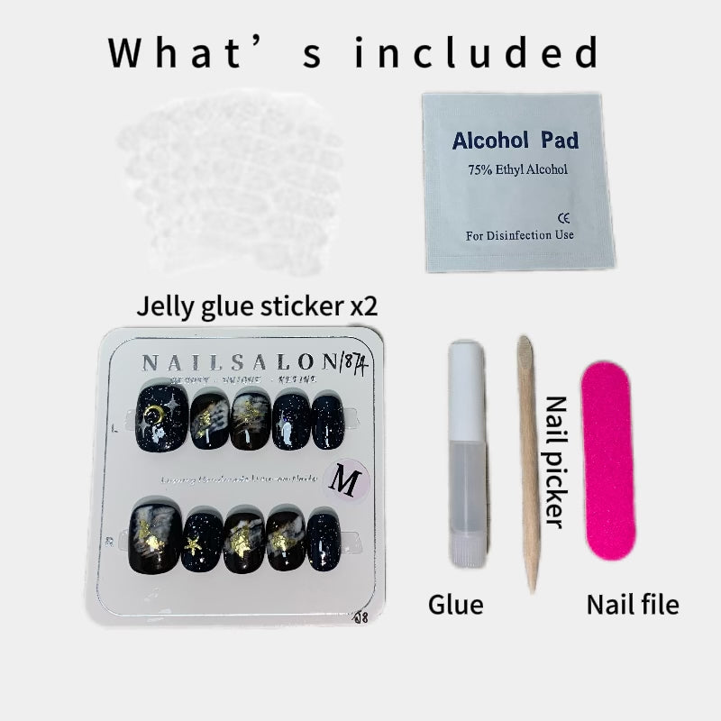 2024 New arrivals Handmade False nails Advanced Paint Art Hand drawn Small and Sweet Short Nail