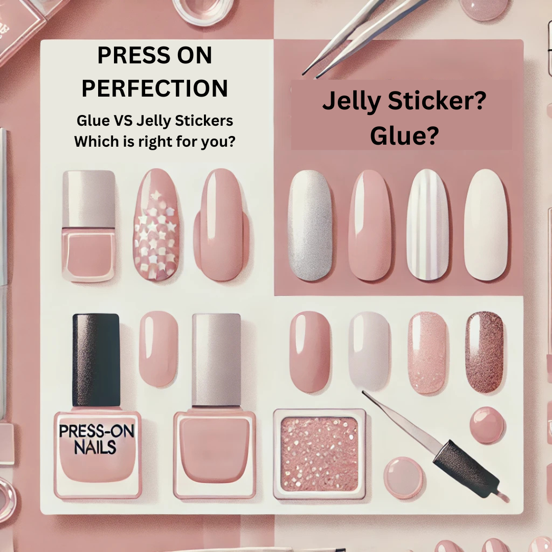 Press-On Perfection: Glue vs Jelly Stickers – Which is Right for You?