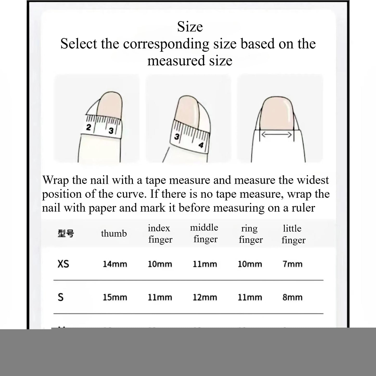 10Pcs Almond Press on Nails with Pink Strawberry Bear Design Acrylic False Nails Cute Full Cover Sweet Girl Wearable Nail Tips