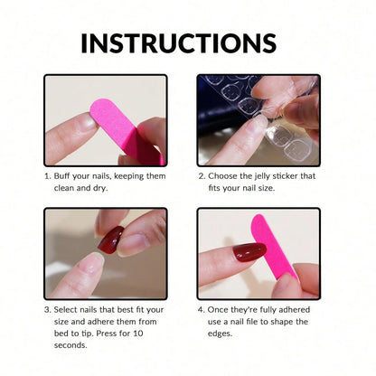 10pcs pure hand pressed short circular nail art, beautiful fake nails, sweet and cool pink bow, suitable for women to use