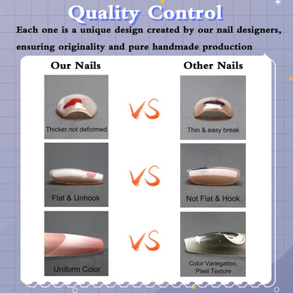 10pcs Handmade Long Stiletto Press On Nails, Nude Pink Burgundy Retro French with Gold Swirl & 3D Star Beads